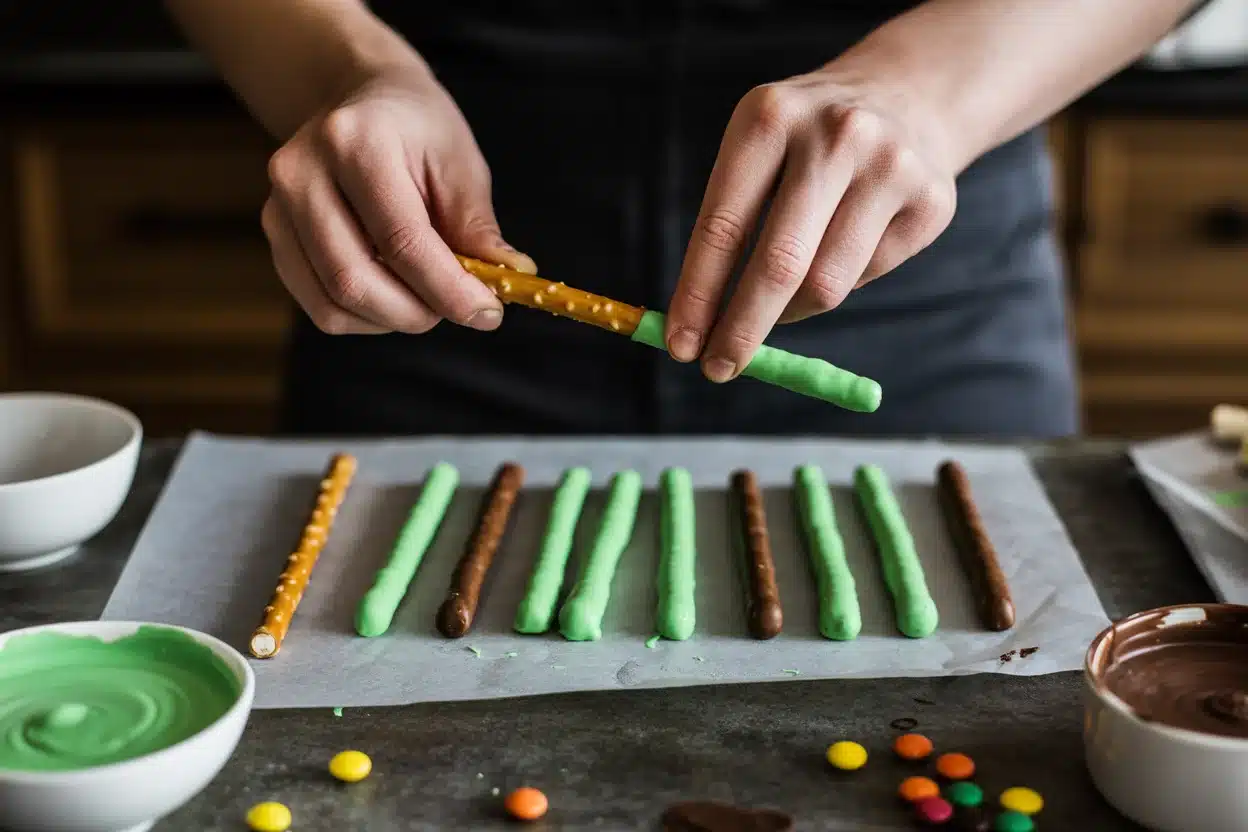 Spooky Sweet Treats: Pretzel Rod Halloween Candy Fun!