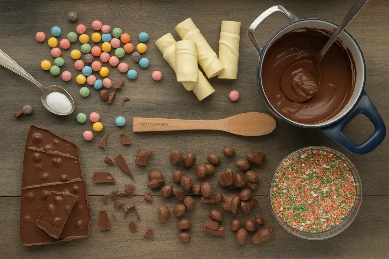 chocolate bark halloween candy