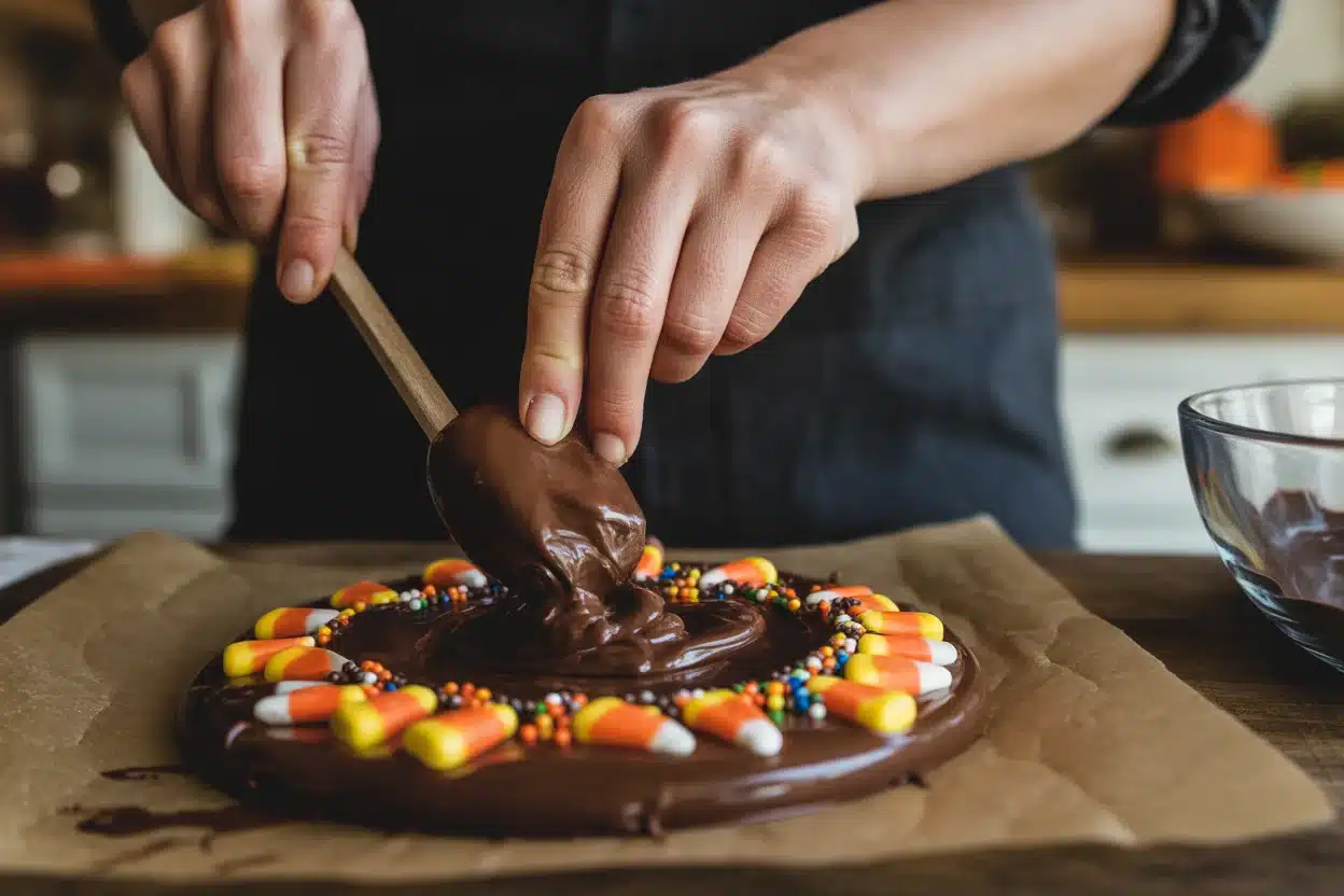 halloween dessert bark