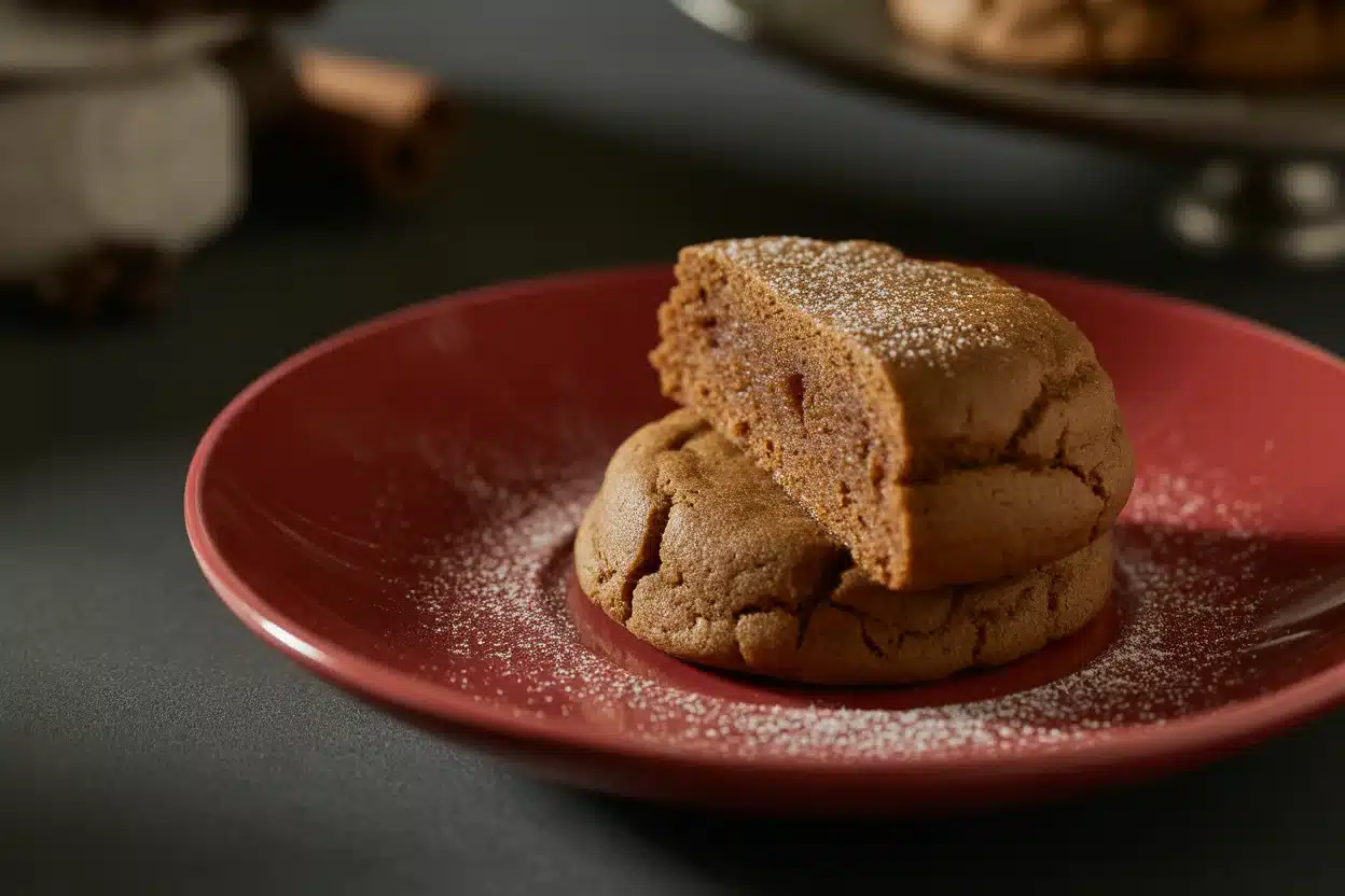 gingerbread gooey butter cookies