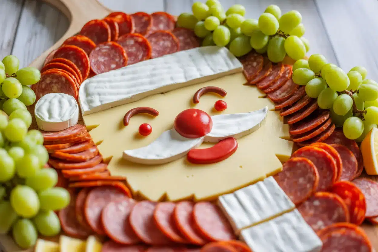 Santa Cheese Board