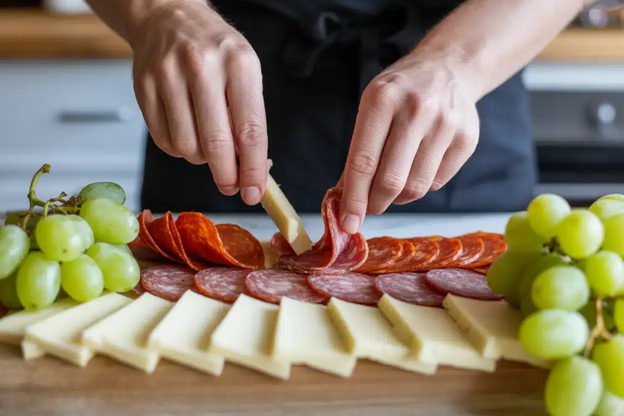 Santa Cheese Board