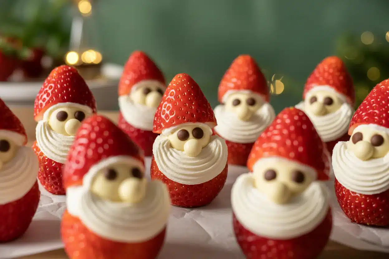 Festive Strawberry Santas That Everyone Will Love