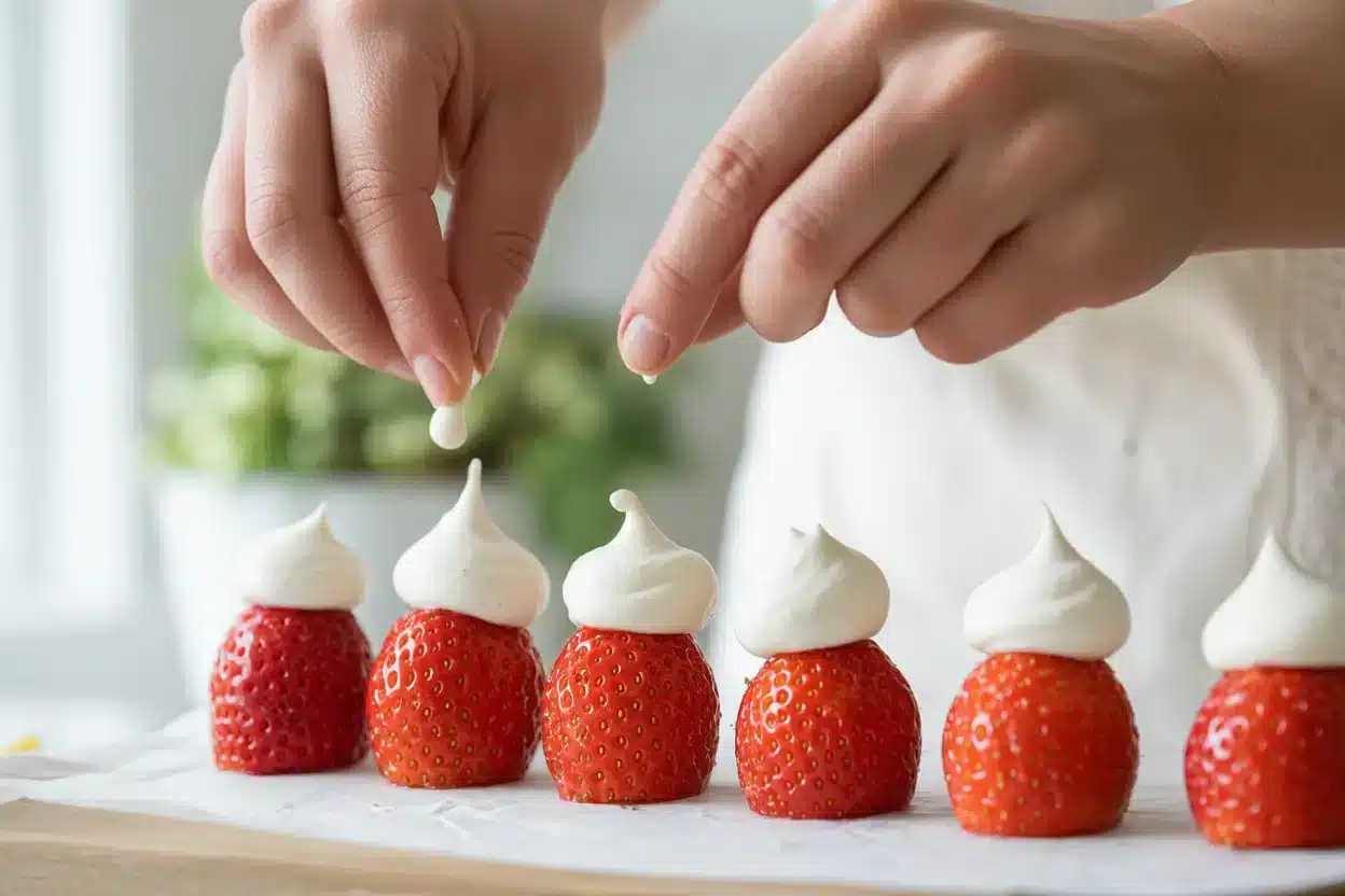 Festive Strawberry Santas That Everyone Will Love