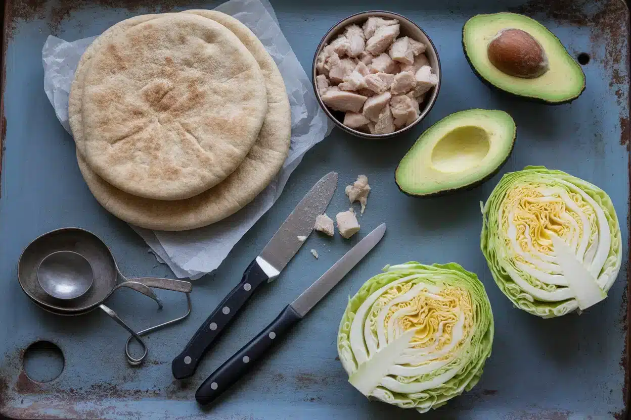 Delicious Sheet Pan Chicken Pitas with Fresh Veggies