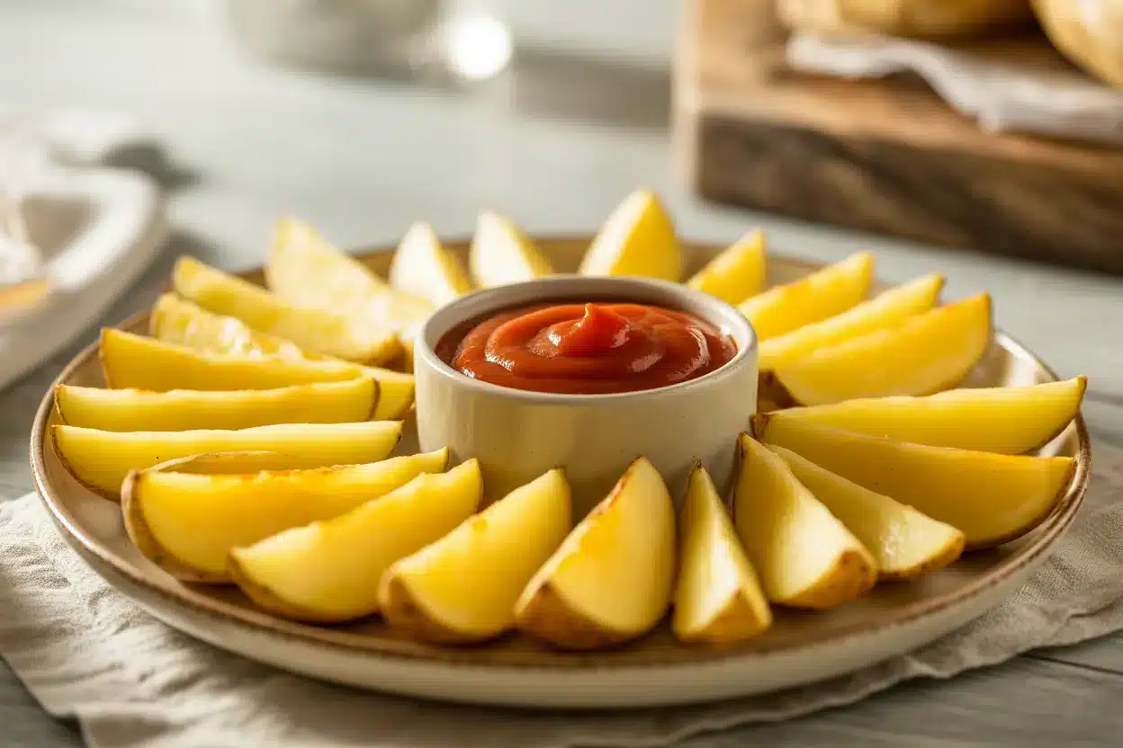 Air fried Potato Wedges