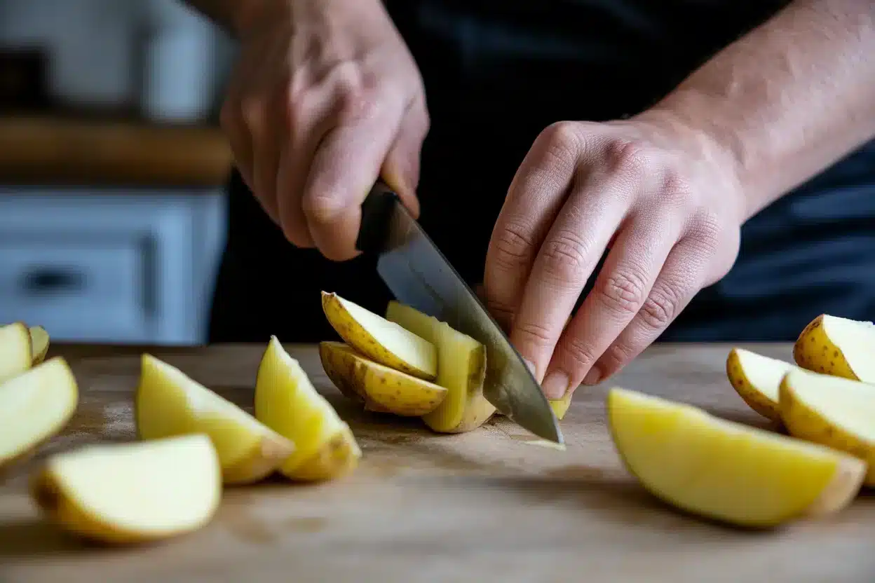 Air fried Potato Wedges