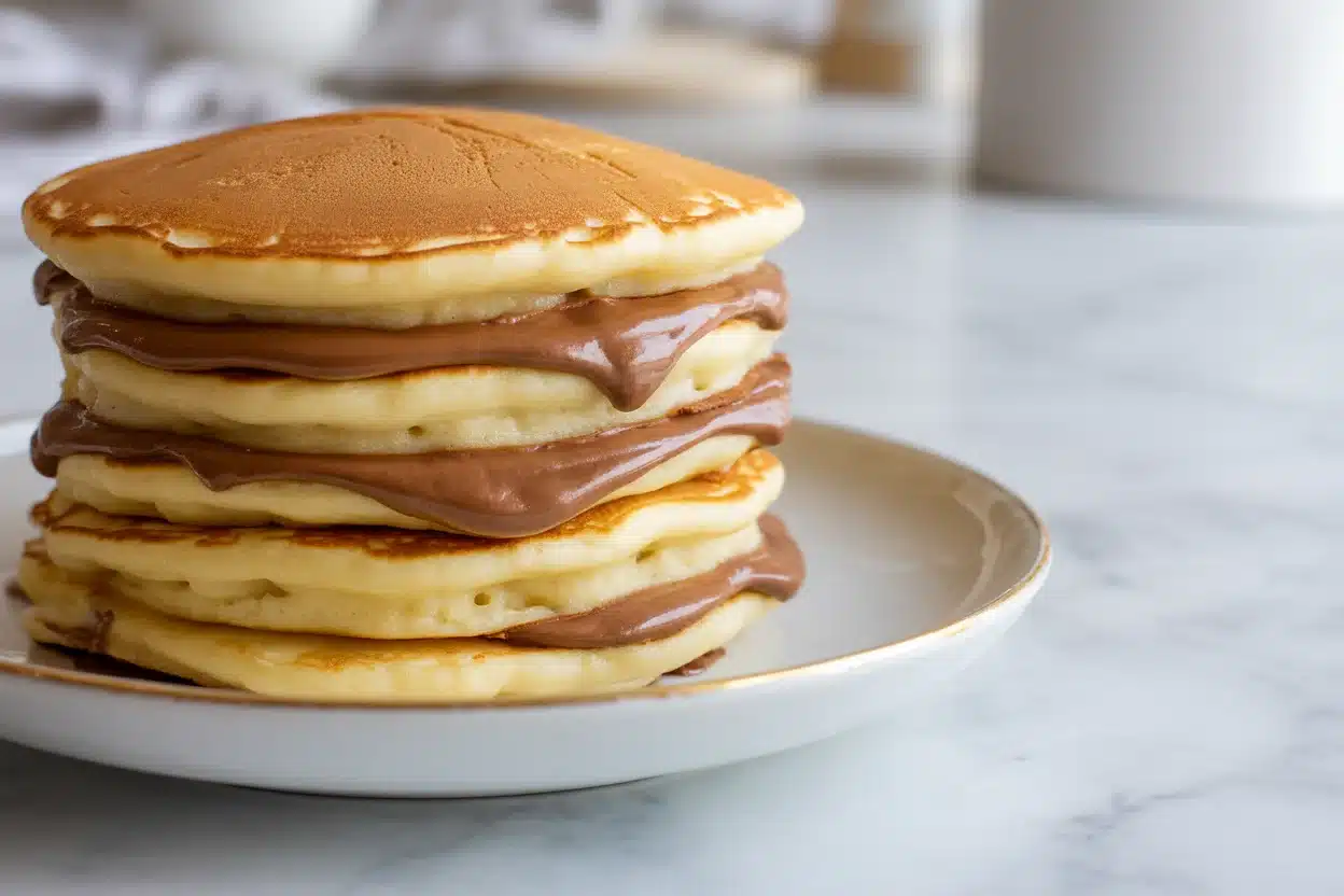 Nutella Stuffed Pancakes