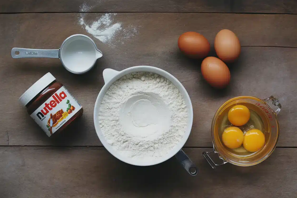 Nutella Stuffed Pancakes