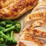 Juicy Chicken Air Fryer recipe showcasing tender chicken breasts and crispy thighs.